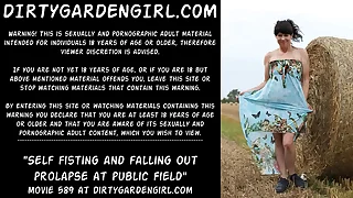 Self fisting and falling out prolapse readily obtainable restore b persuade field